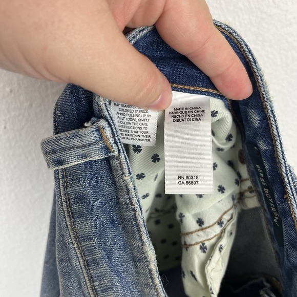 Lucky Brand Woman's 16W Reese Boyfriend Distressed Crop Jeans - Picture 11 of 12